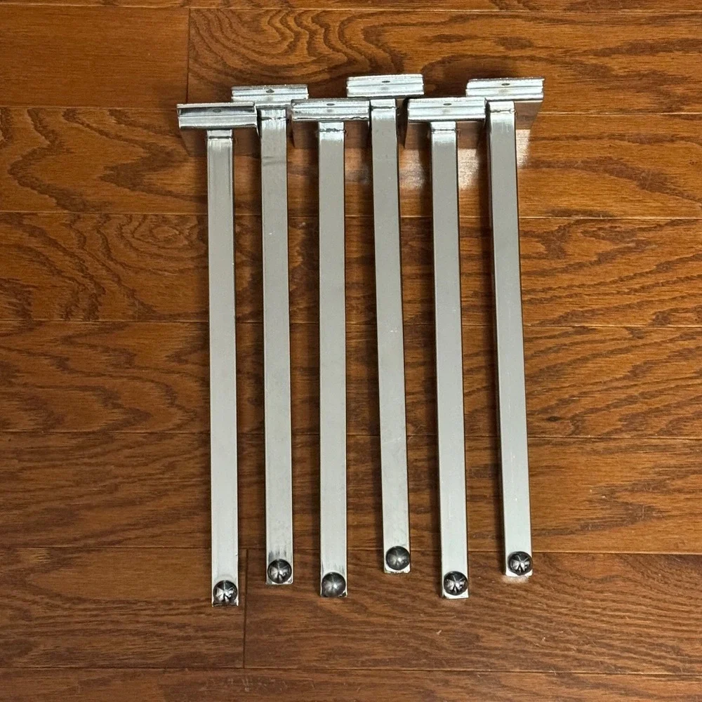 Lot of 6 Slatwall Steel‎ Faceout Brackets 12